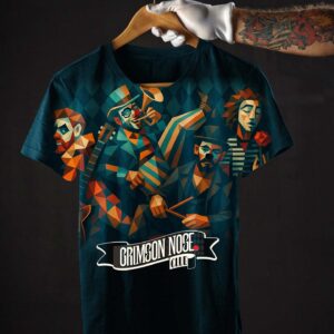 Official T-Shirt: Band - Green Cubist Model